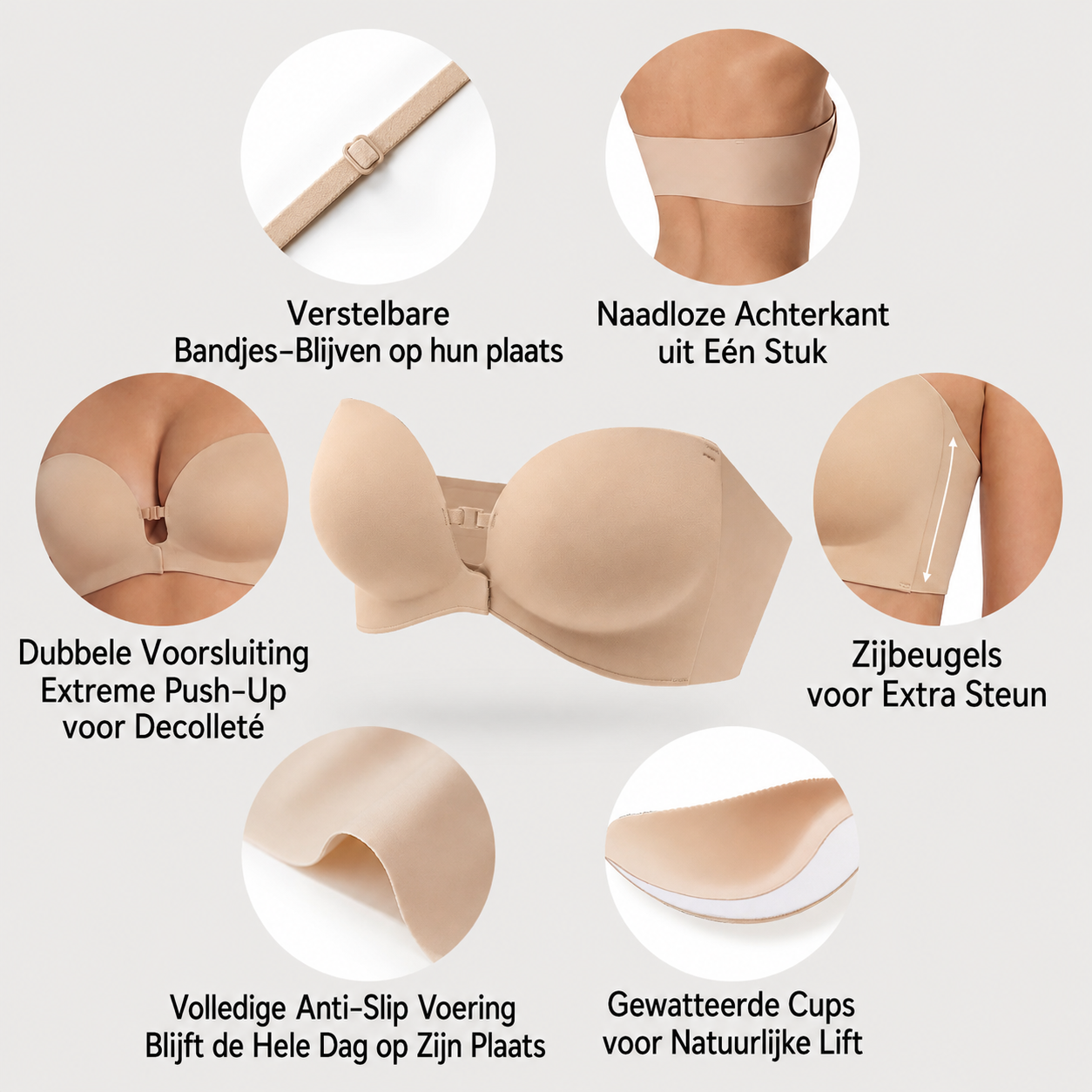 Strapless | Stevige Pasvorm Zonder Bandjes