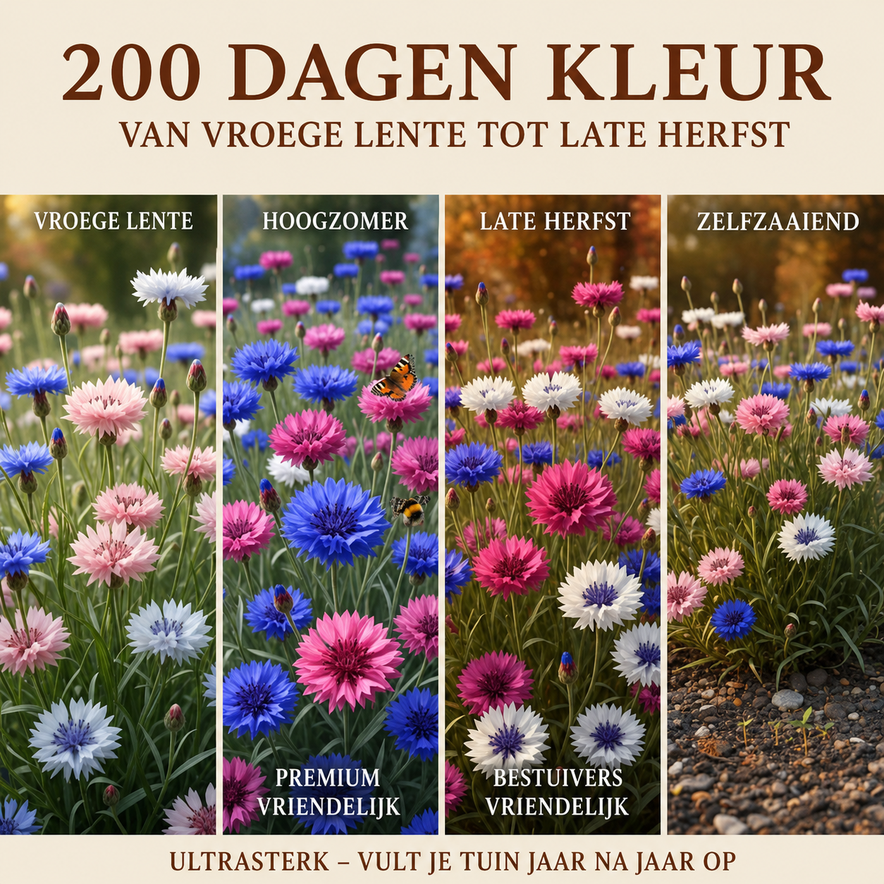 Flowerseeds | Kleurrijke Bloei Van Lente Tot Herfst