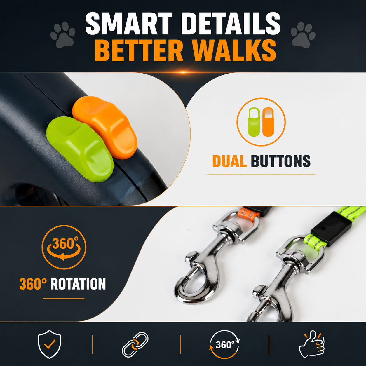 Dual Dog Leash | Stressvrije wandelingen met twee honden