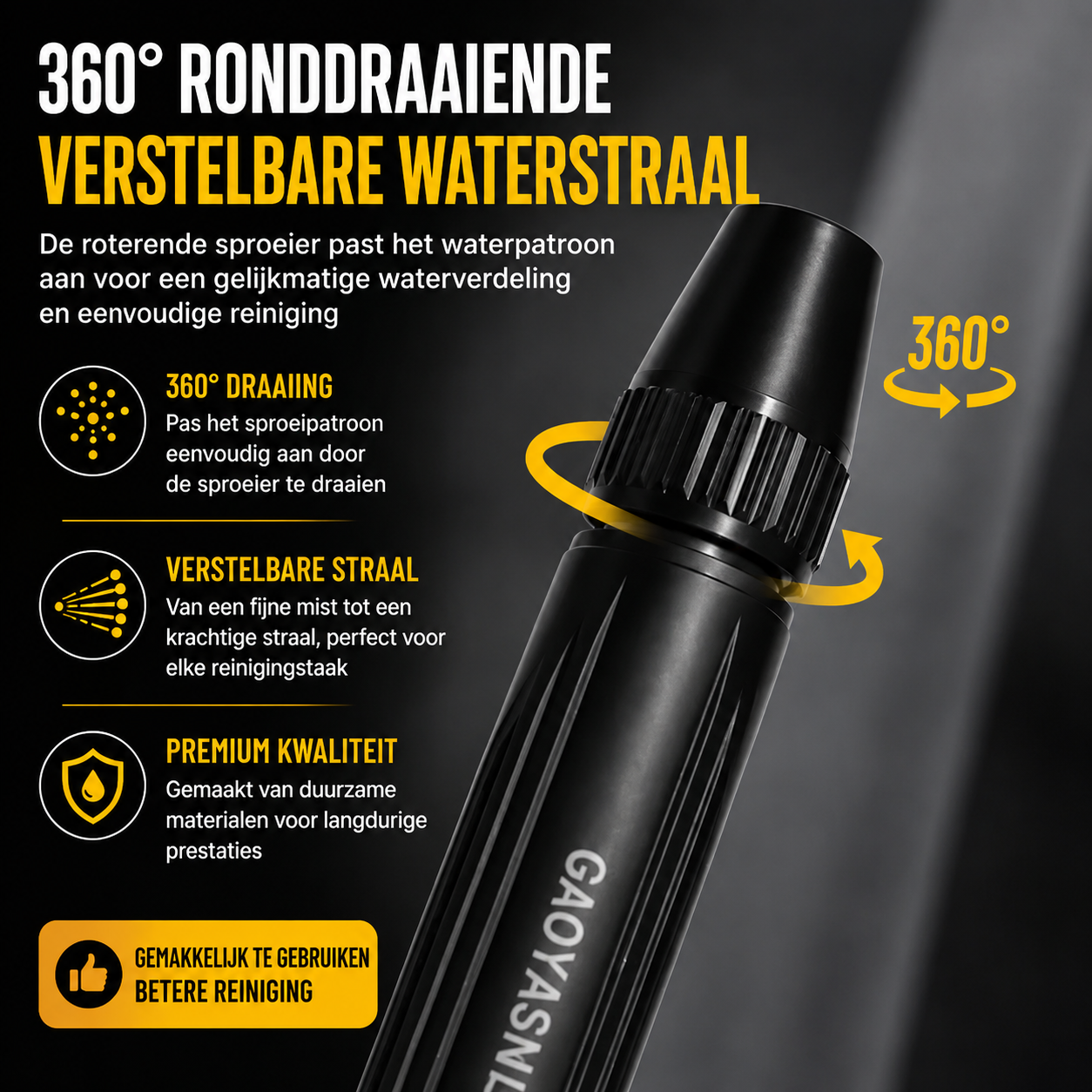 JetSpray | Krachtige waterkracht voor elke schoonmaakklus