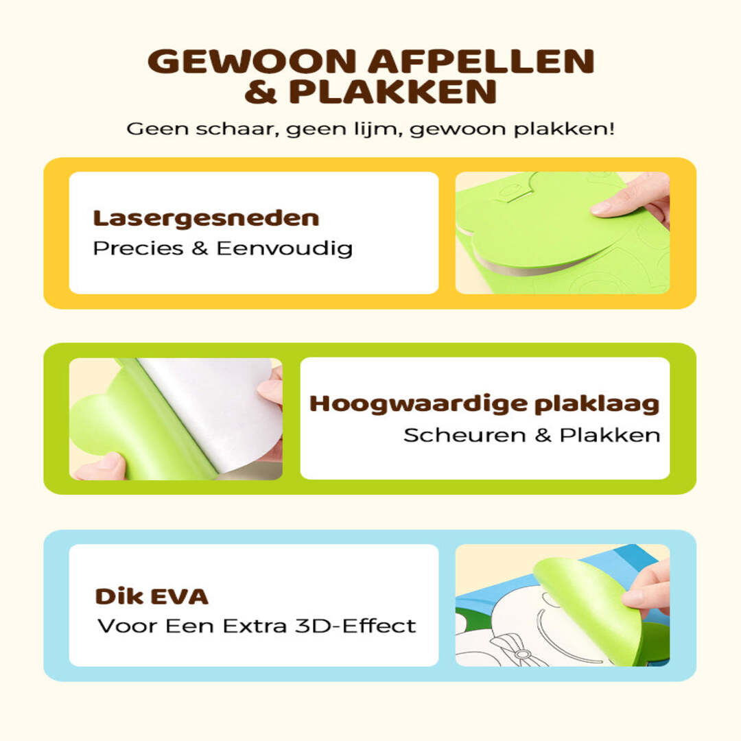 FunCraft | Doe-het-zelf 3D Foamstickers voor Fantasierijk Knutselen