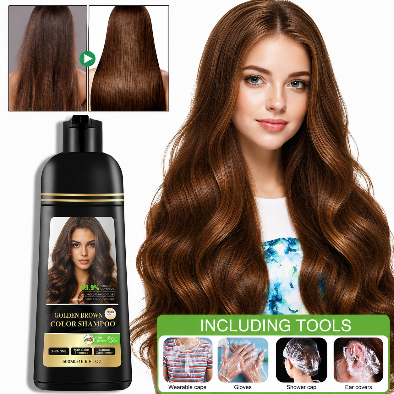 ColorGlow Shampoo | Natuurlijk Gekleurd Haar Zonder Grijze Uitgroei