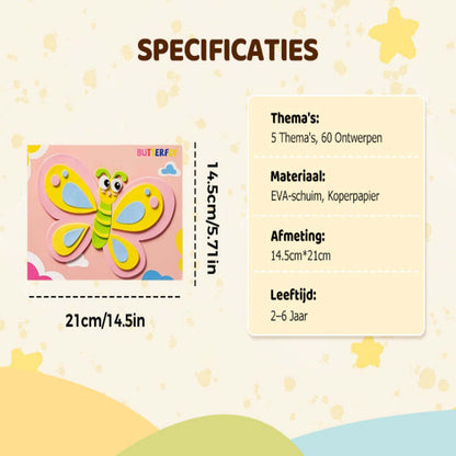 FunCraft | Doe-het-zelf 3D Foamstickers voor Fantasierijk Knutselen