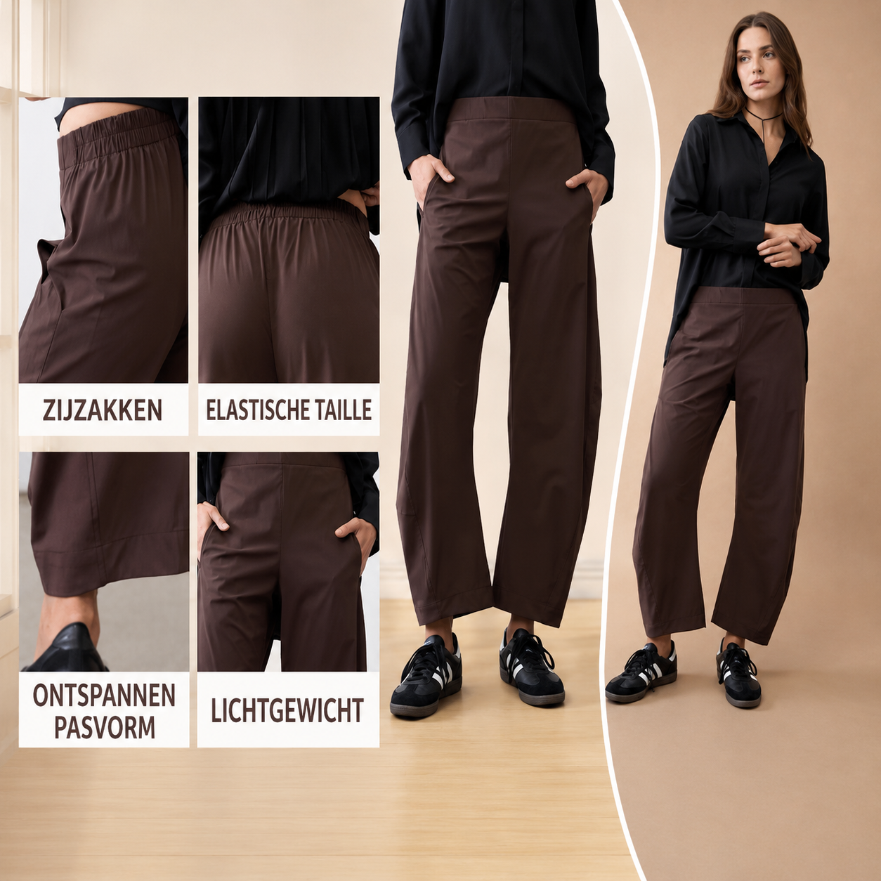 Livia™ Comfortbroek met Wijde Pijpen