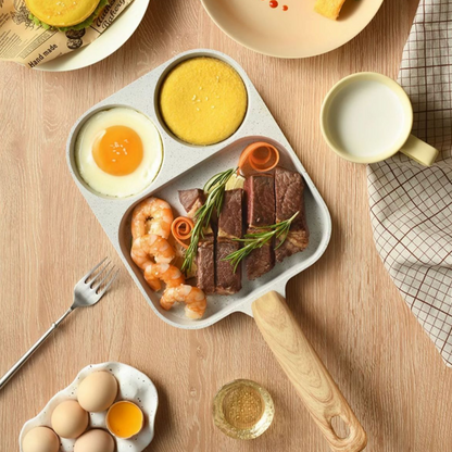 BreakfastPro | Antiaanbakpan voor Compleet Ontbijt in Een Beweging