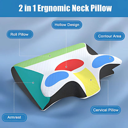 RelaxFoam Pillow | Verlicht Spanning en Verbeter je Nachtrust