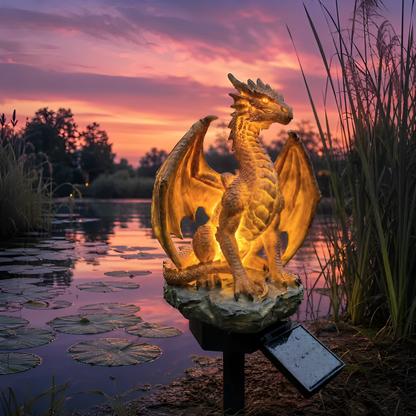 EmberDragon | Magische Solar Drakenlamp Voor Je Tuin