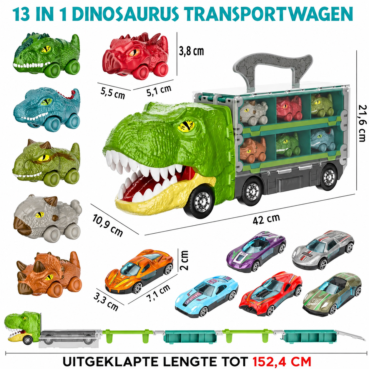 DinoTrack | Dinosaurus Transporttruck Voor Kinderen