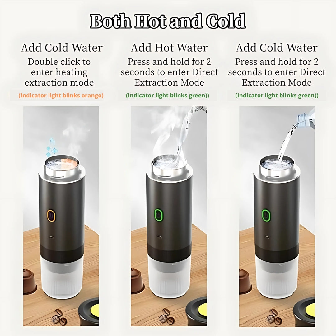 TravelBrew | 3-in-1 Draagbare Koffiemachine voor Auto, Camping & Outdoor