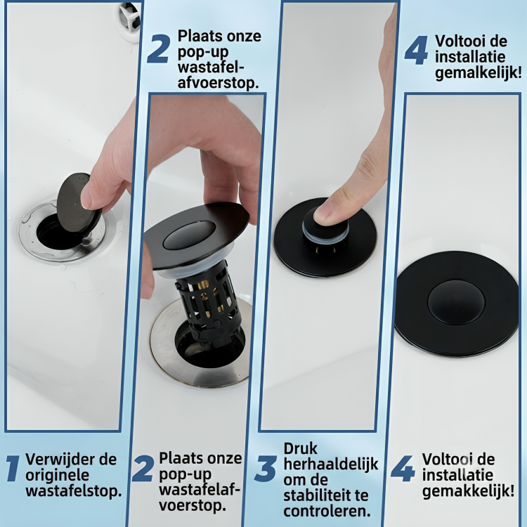 SinkGuard | Slimme Pop-up Afvoerstop Voor Een Schone Wastafel