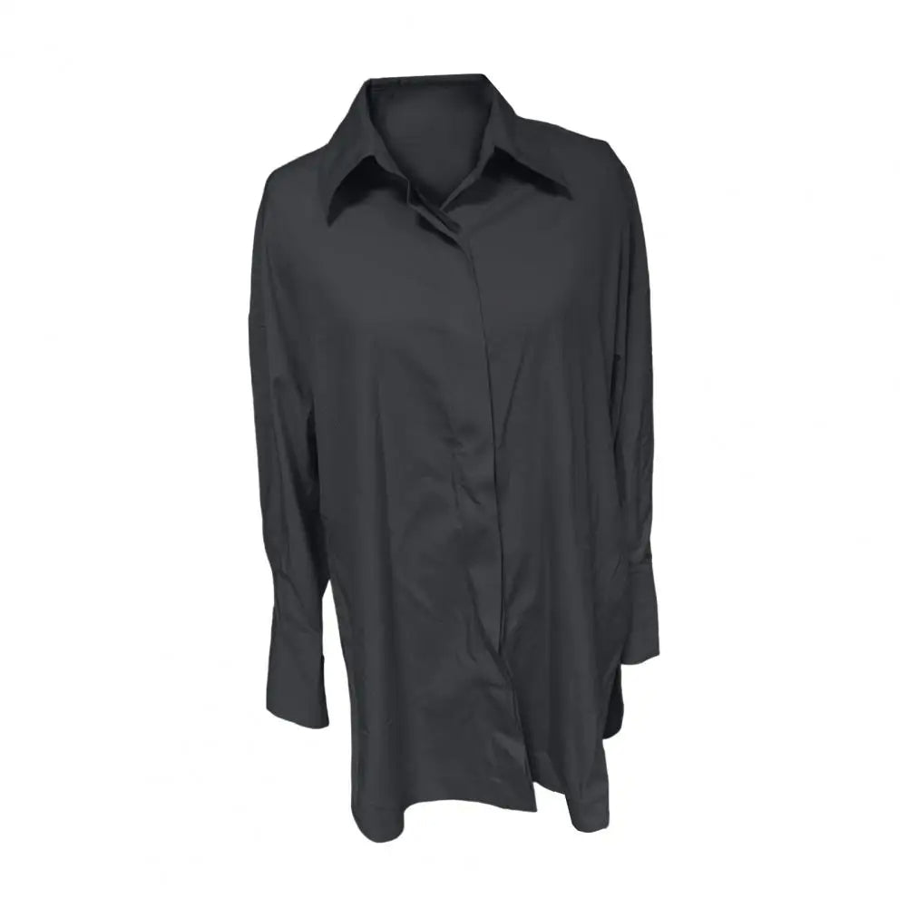 Oversized Lapel Button Shirt voor Dames