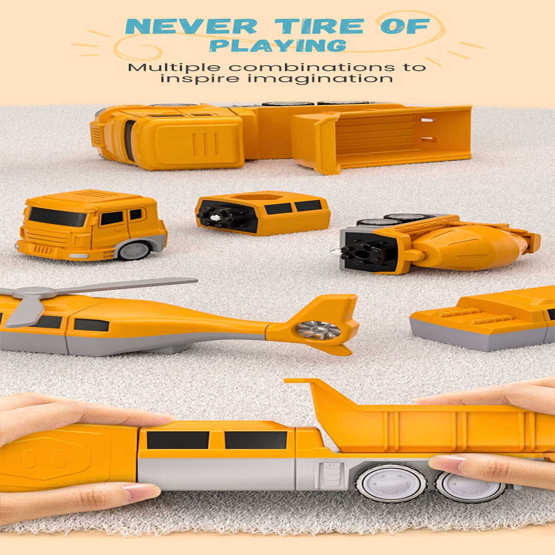 MagnoRider | Magnetische Bouw- & Transformeerauto voor Creatief Spel