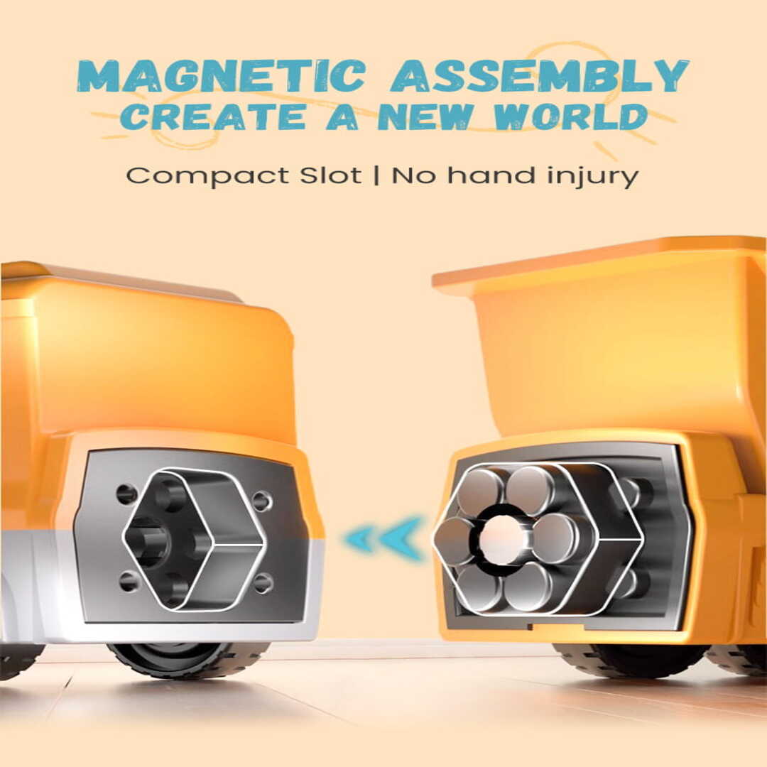 MagnoRider | Magnetische Bouw- & Transformeerauto voor Creatief Spel