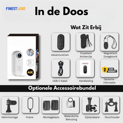 AdventureCam | Leg Elk Avontuur Vast in 4K