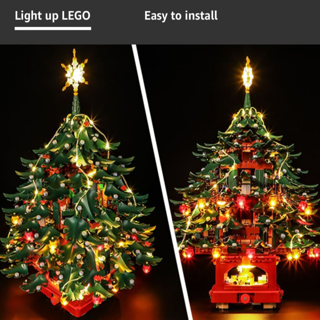 FestivaGlow | Verlicht je LEGO Kerstboom met Warme Feestelijke Glans