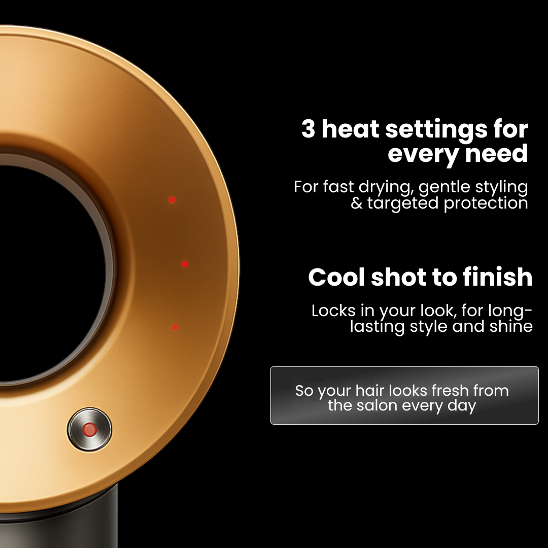 SilkBlow | Supersnelle Föhn met 5 Opzetstukken voor Glanzend Haar