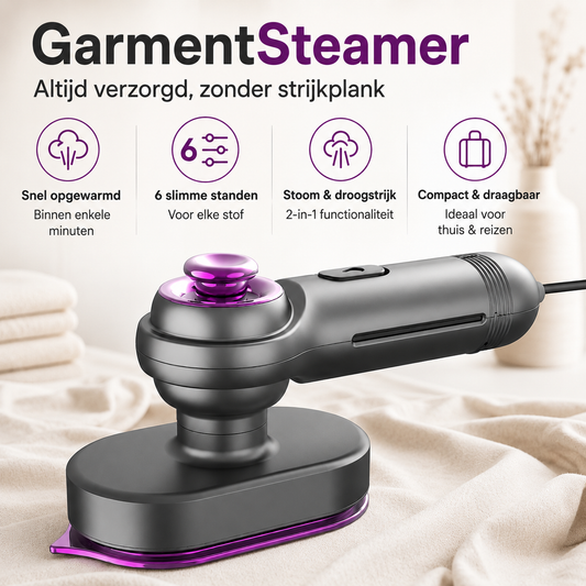 GarmentSteamer | 2-in-1 Kledingstomer & Strijkijzer