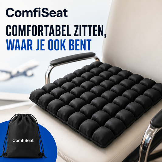 ComfiSeat | Comfortabel Zitten Tijdens Reizen, Werken & Autorijden