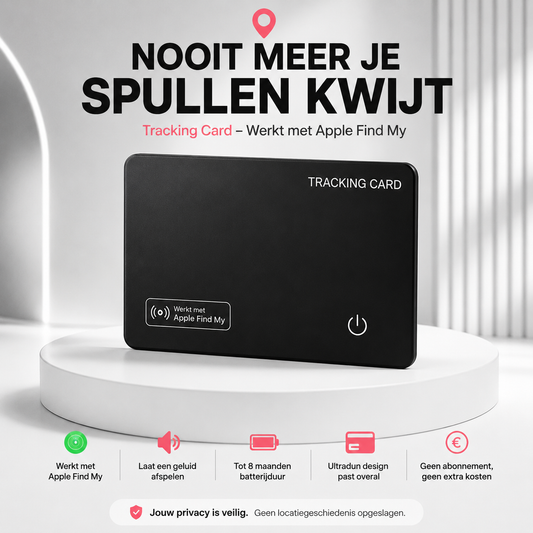 Tracking Card | Altijd weten waar je waardevolle spullen zijn