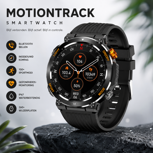 MotionTrack Smartwatch | Houd Grip Op Je Prestaties En Je Dag