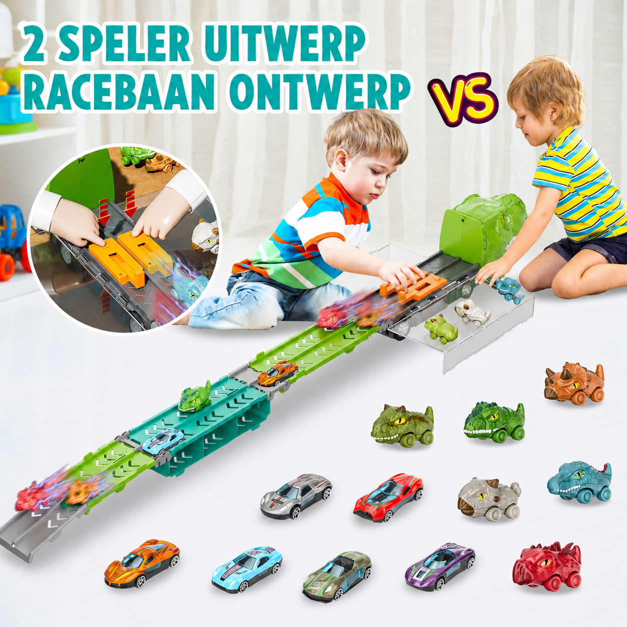 DinoTrack | Dinosaurus Transporttruck Voor Kinderen