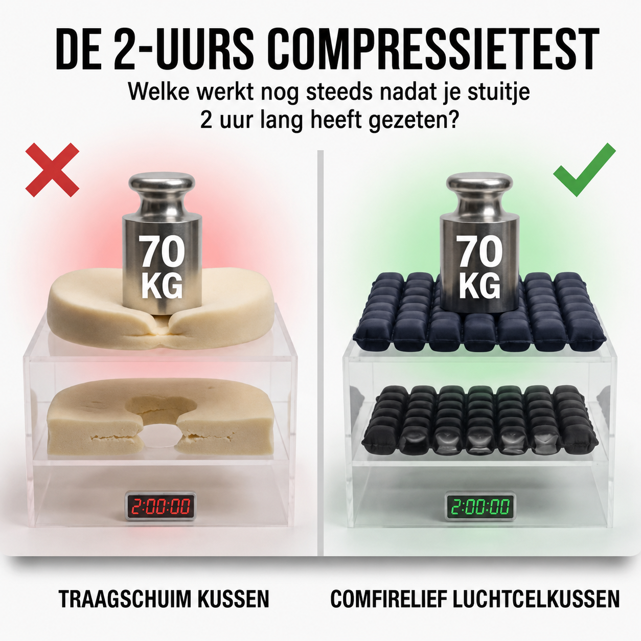ComfiSeat | Pijnvrij zitten zonder druk op je lichaam