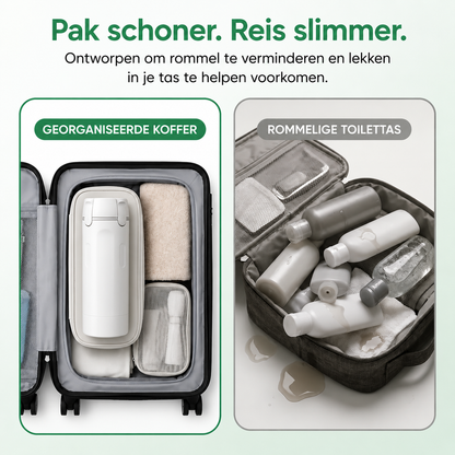 TravelFlow | Al Je Verzorgingsproducten In Één Compacte Fles
