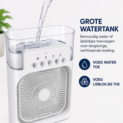 BreezeCool | Draagbare 3-in-1 Luchtkoeler Met Verneveling