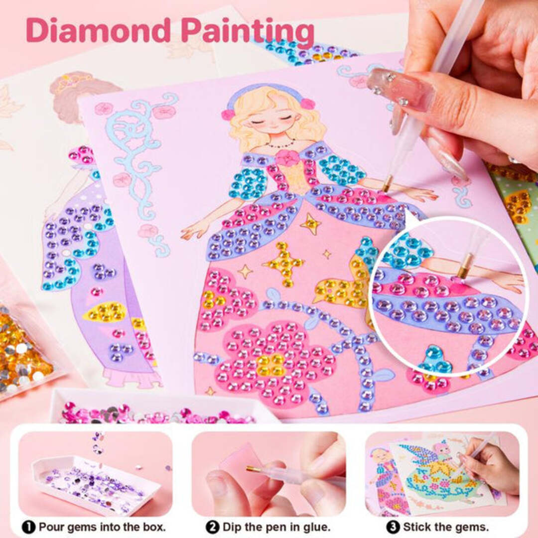 RoyalGlam | Creatief Sticker- & Make-Up Boek voor Kleine Kunstenaars