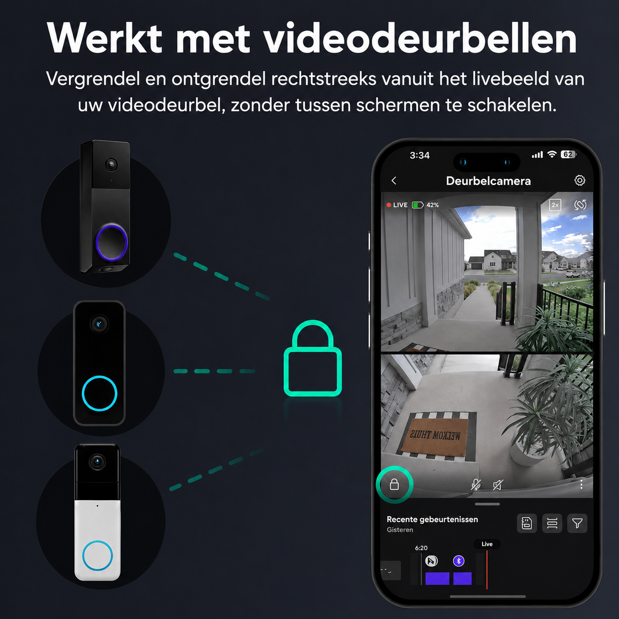 PalmLock | Slim WiFi-Deurslot Met Handpalmherkenning