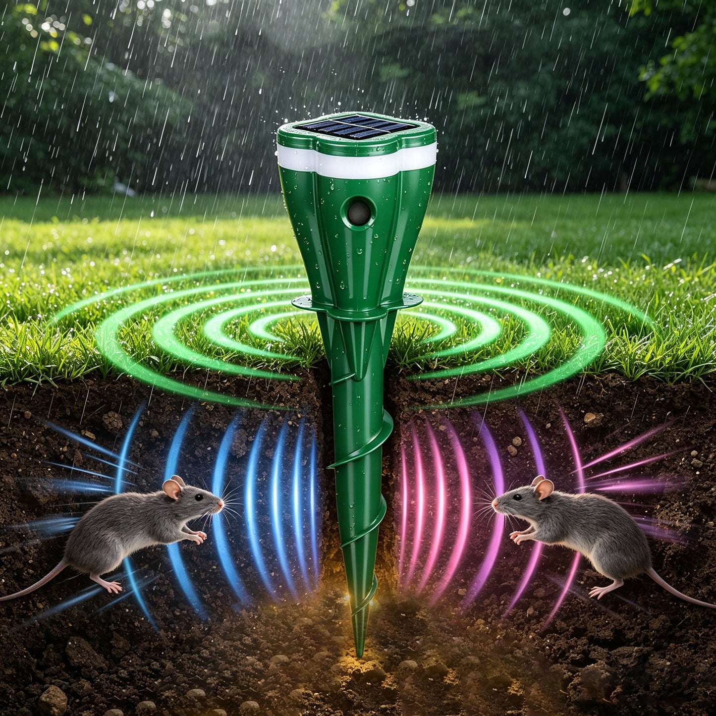 MoleGuard Solar | Bescherm je tuin tegen mollen en ongewenste dieren