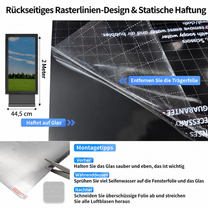 MAGIDEKOR Privacy Film | Direct meer privacy en koelte zonder installatiegedoe