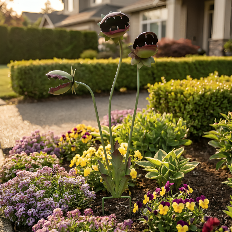 VleesPlant | Decoratieve Metalen Vleesplant Voor De Tuin