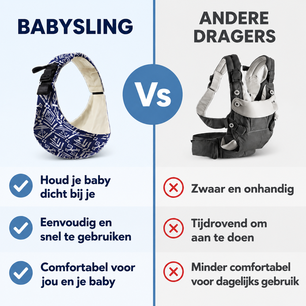 BabySling | Draag Je Kind Dichtbij Zonder Pijnlijke Armen