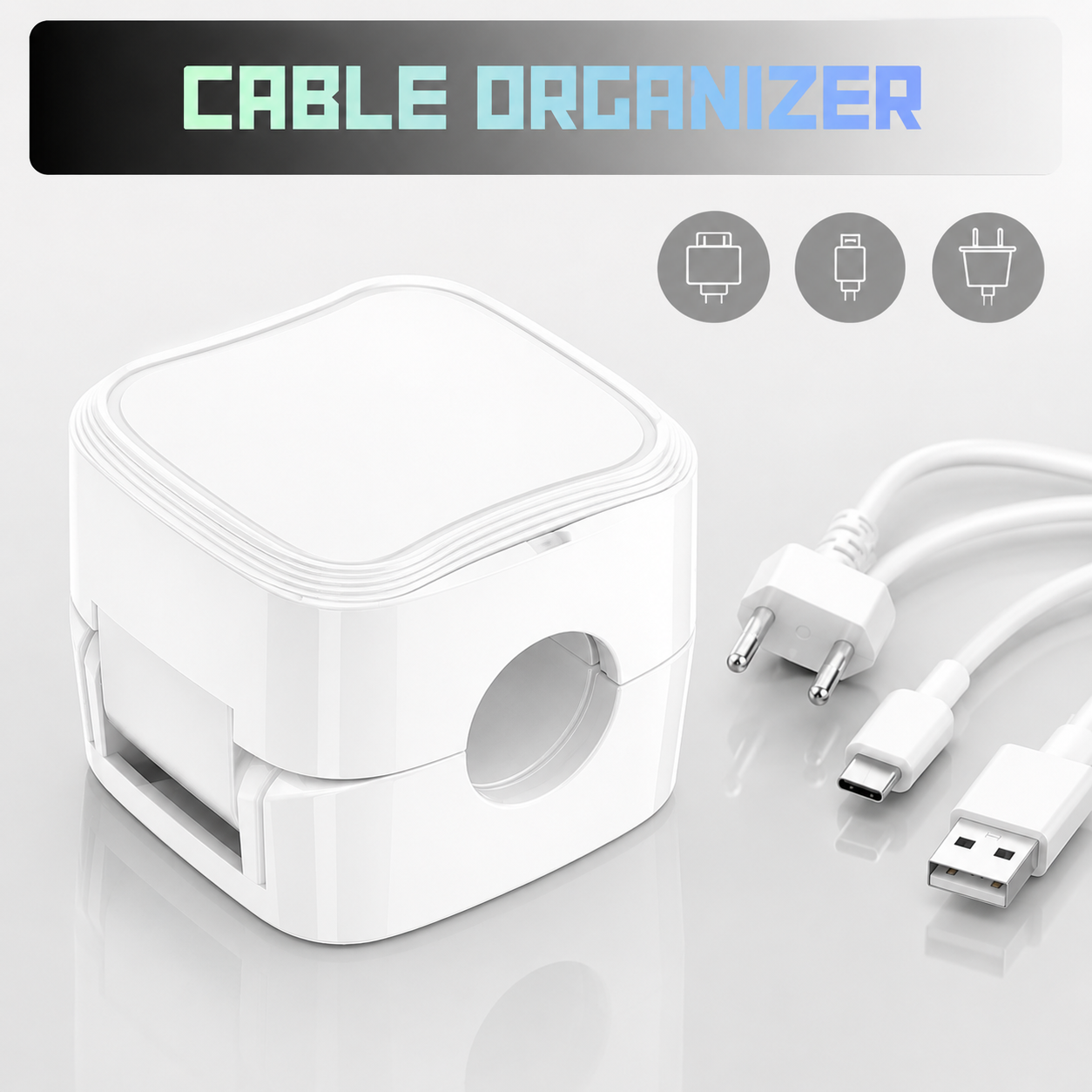 Cable Organizer | Altijd Een Opgeruimde Werkplek