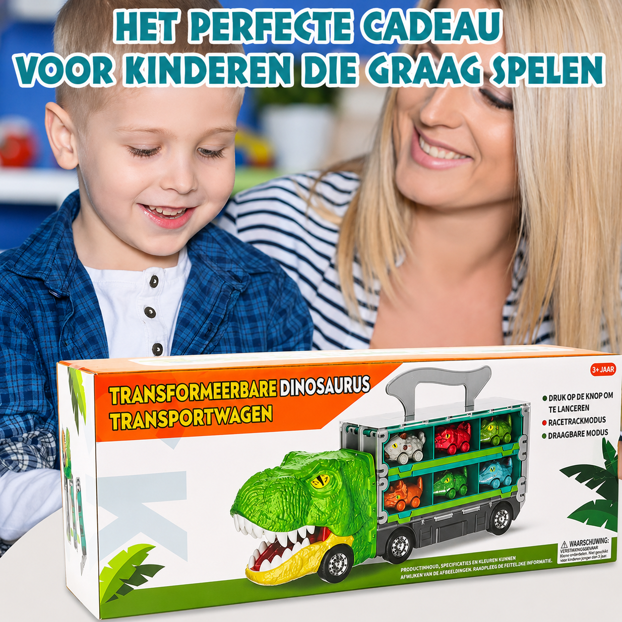 DinoTrack | Dinosaurus Transporttruck Voor Kinderen