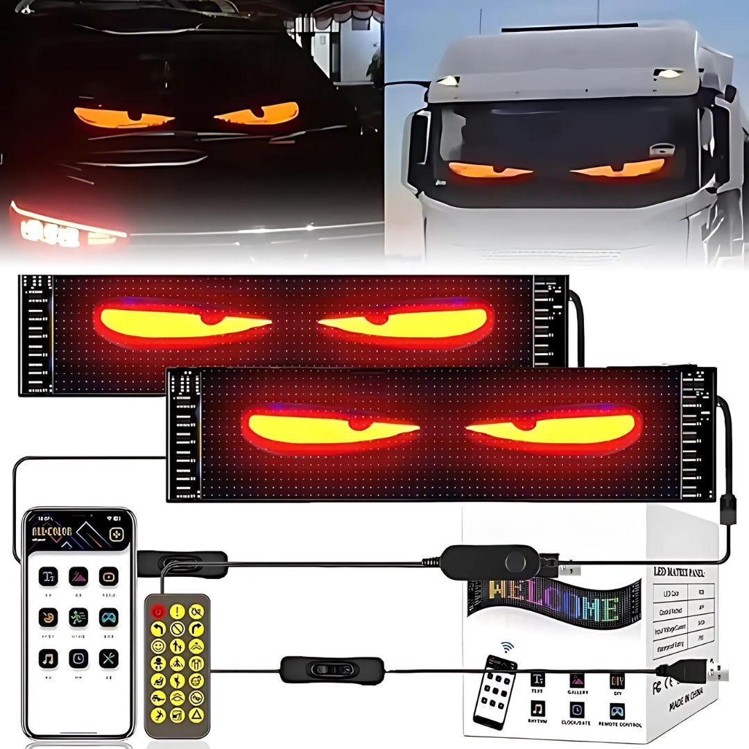 GlowPanel | Draadloze LED-autodisplay – Finest Luxe