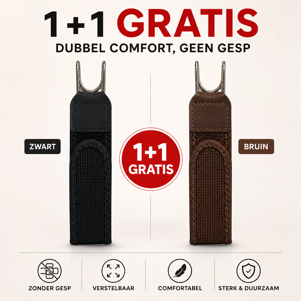 SlimHold | Elastische Clipband zonder Gesp voor Comfortabel Dagelijks Gebruik