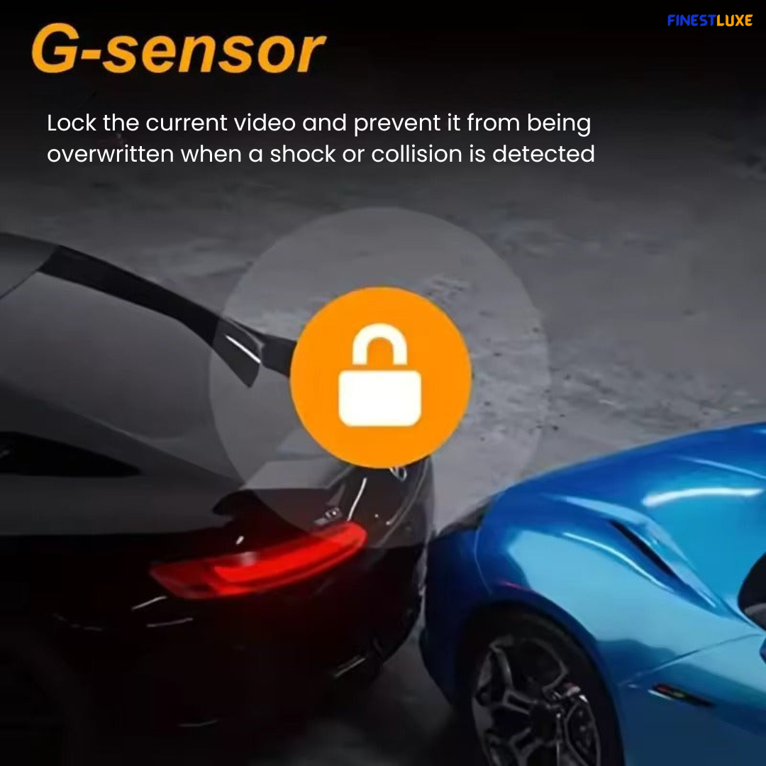 DriveGuard | 1080P Dashcam met Nachtzicht, Audio & Bewegingsdetectie