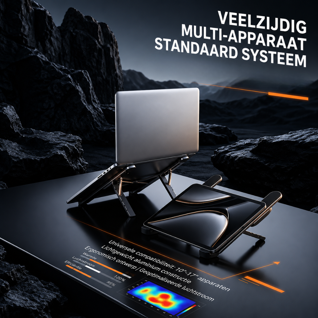 DockStand | Laptopstand En USB-Hub In Één