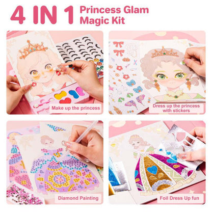 RoyalGlam | Creatief Sticker- & Make-Up Boek voor Kleine Kunstenaars