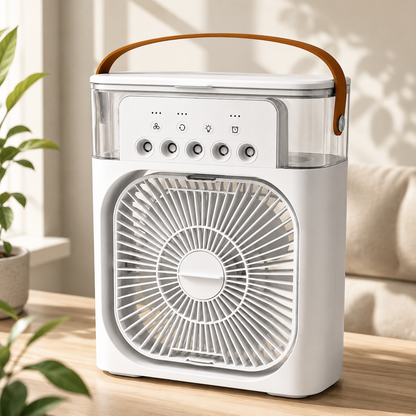 BreezeCool | Draagbare 3-in-1 Luchtkoeler Met Verneveling