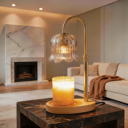 CandleGlow | Metalen Kaarsenwarmerlamp Met Timer