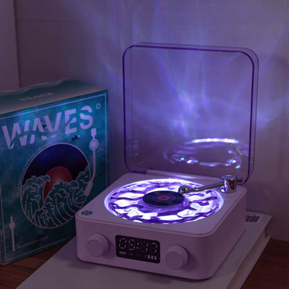 MelodyLight | Retro Vinyl Speaker en Lamp met Omgevingsverlichting
