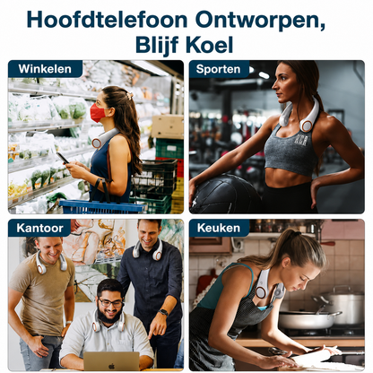 BreezeNeck | Draagbare Nekventilator voor Directe Verkoeling