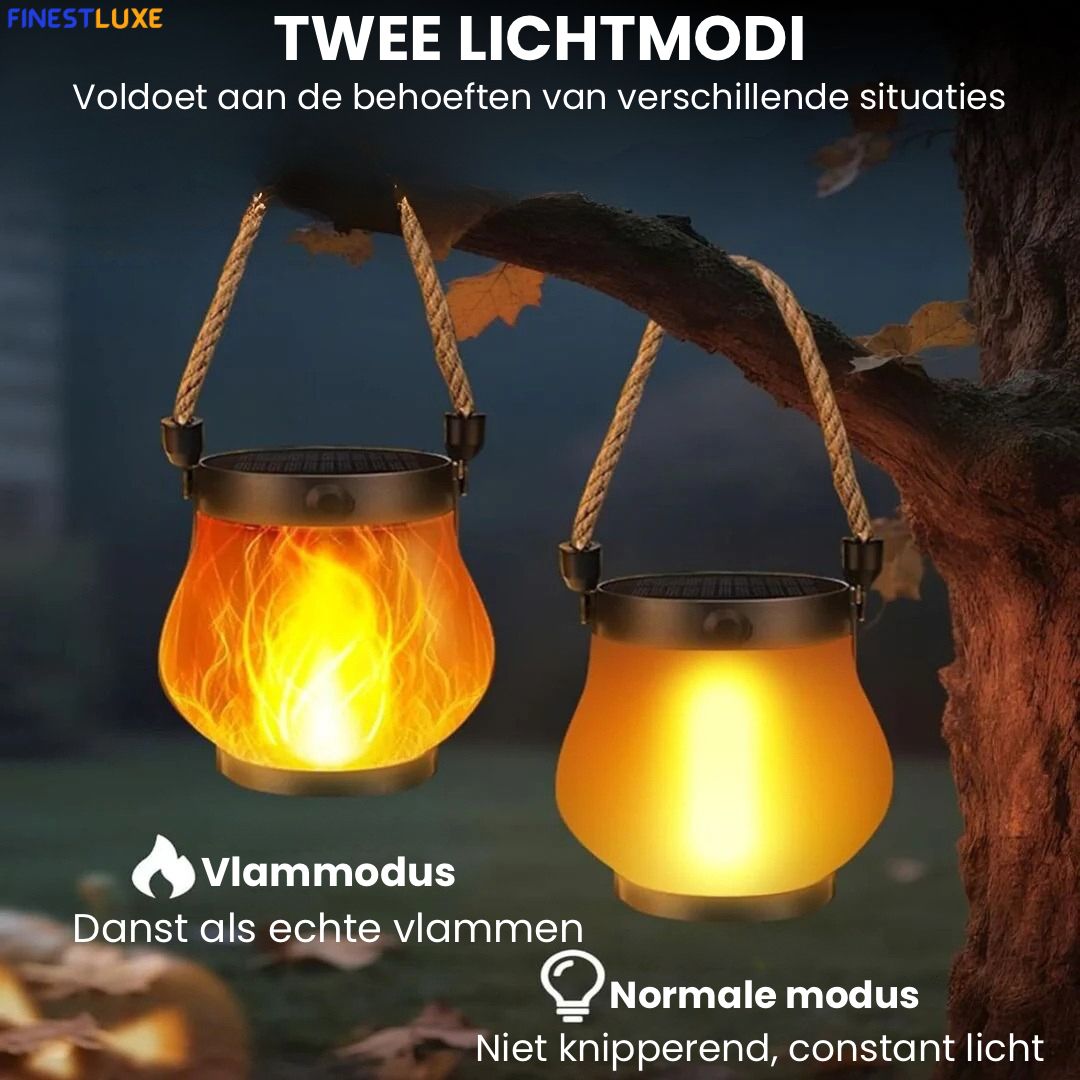 FireLume | Sfeervolle Solar Lamp met Vlameffect