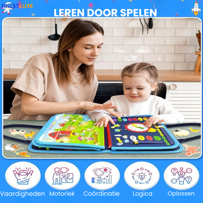 PlayLearn | Montessori Educatief Boek voor Kleintjes met Interactieve Activiteiten