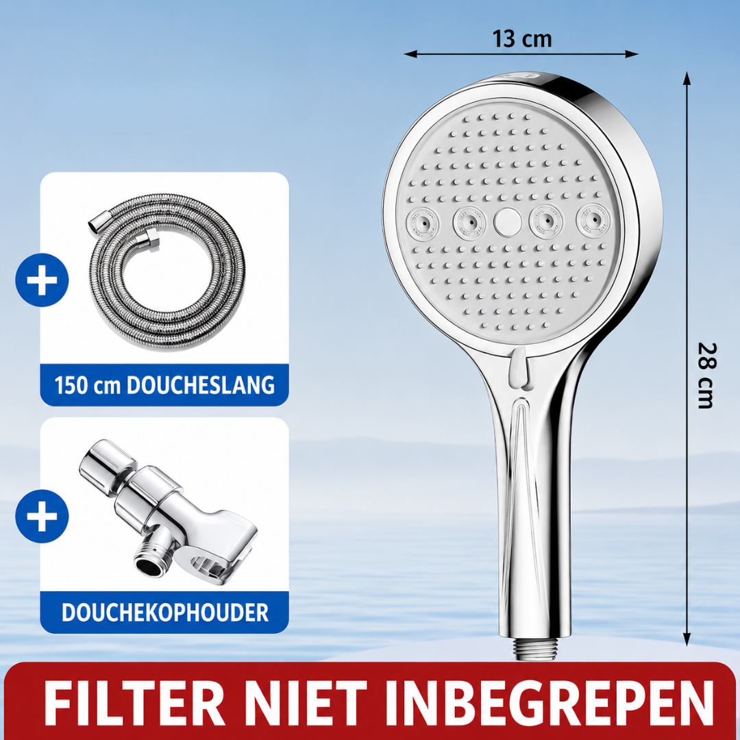 ShowerFlex | Handdouche Met 6 Straalstanden En Krachtige Waterdruk