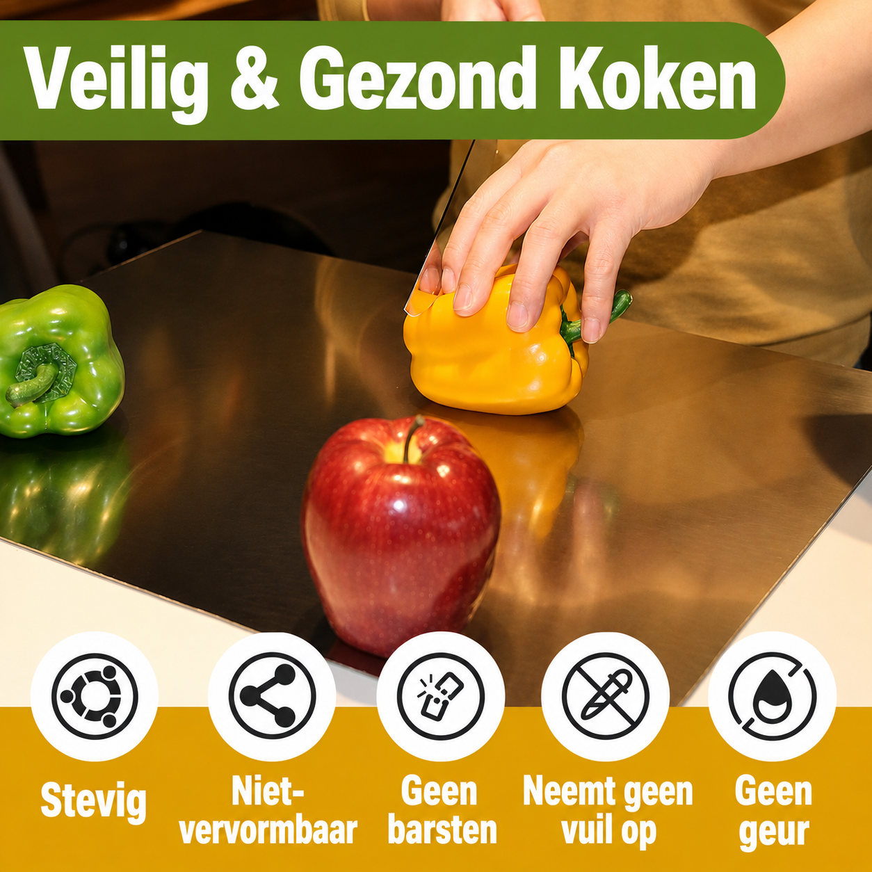 SteelBoard | Hygiënisch Snijden Voor Elke Keuken