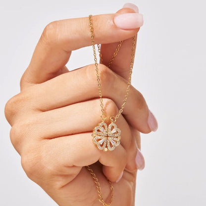 SparkLuxe | Verstelbare Ketting met Klaver- en Hartdesign